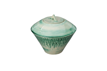 Ceramic Art Urn for Ashes - handmade on a pottery wheel by Pulvis Art Urns
