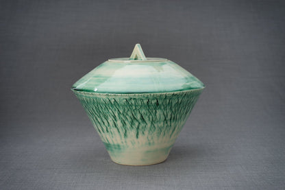 Ceramic Art Urn for Ashes - handmade on a pottery wheel by Pulvis Art Urns