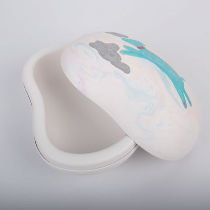 Biodegradable Pet Urn "Peanut" | Customizable Burial Memorial for Pets