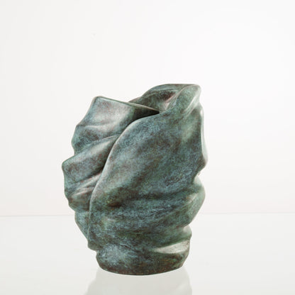 Cast Bronze Cremation Urn "Light" - Green Patina | Exclusive Bronze Urn