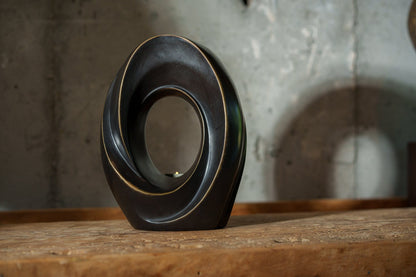 Cast Bronze Cremation Urn "The Passage" - Dark Patina | Exclusive Bronze Urn