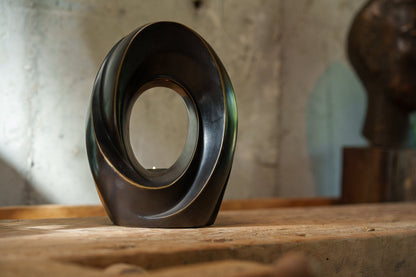 Cast Bronze Cremation Urn "The Passage" - Dark Patina | Exclusive Bronze Urn