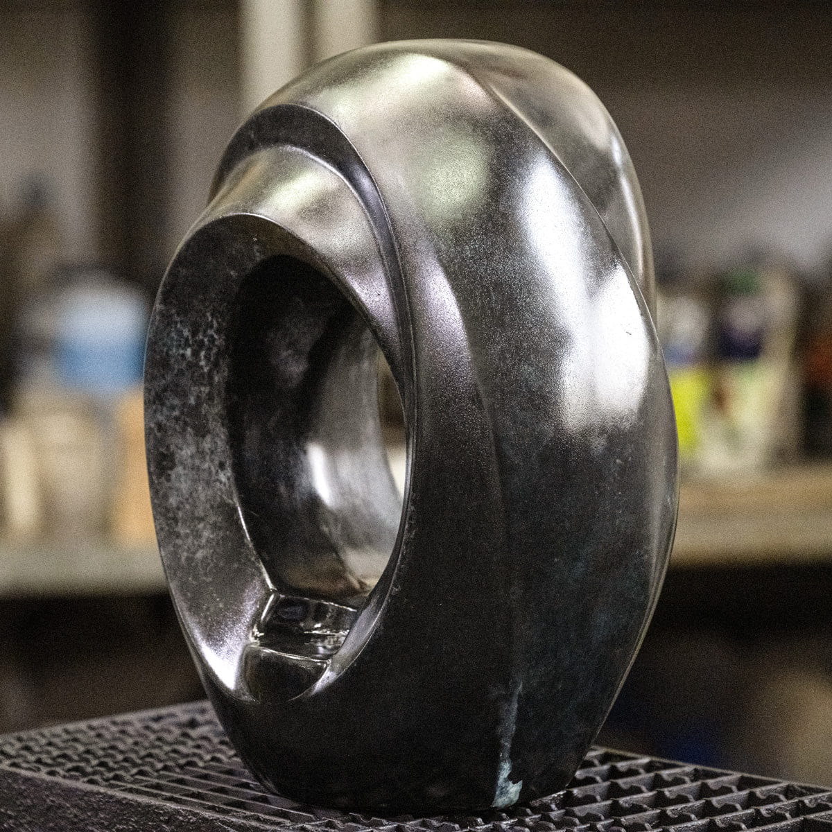 Cast Bronze Cremation Urn "The Passage" - Dark Patina | Exclusive Bronze Urn