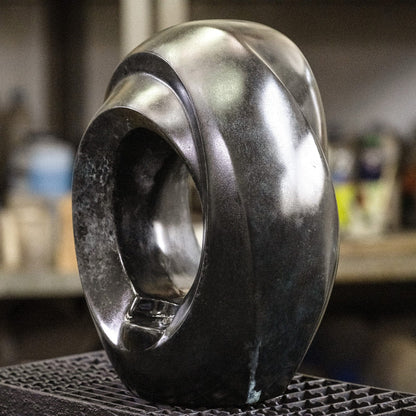 Cast Bronze Cremation Urn "The Passage" - Dark Patina | Exclusive Bronze Urn