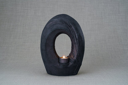 Pulvis Art Urns Exclusive Urn Handmade Cremation Urn for Ashes "The Passage" - Exclusive Leather Edition