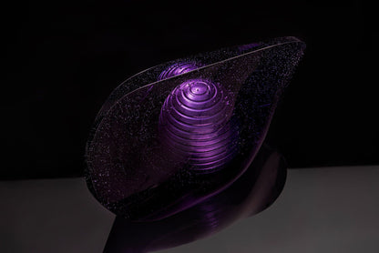 Pulvis Art Urns Exclusive Urn "Piece of time" Exclusive Molded Glass Urn for Ashes