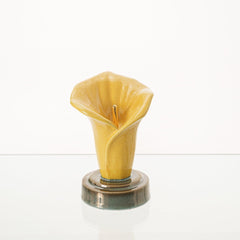 Calla Lily Keepsake Urn - Amber Yellow | Ceramic