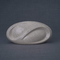 Eternity Handmade Cremation Keepsake Urn - Small | Craquelure | Ceramic