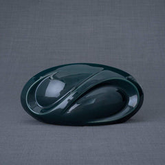 Eternity Handmade Cremation Keepsake Urn - Small | Oxide Green | Ceramic