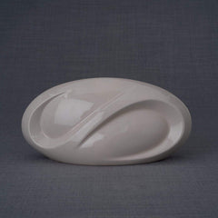 Eternity Handmade Cremation Keepsake Urn - Small | Off-white | Ceramic Urn