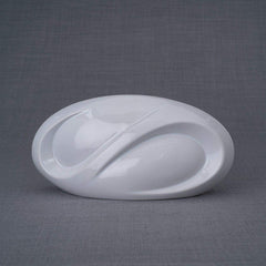 Eternity Handmade Cremation Keepsake Urn - Small | White | Ceramic