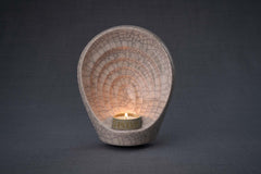 Handmade Cremation Keepsake Urn "Guardian" - Small | Craquelure | Ceramic