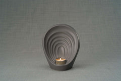 Handmade Cremation Keepsake Urn "Guardian" - Small | Gray Matte | Ceramic