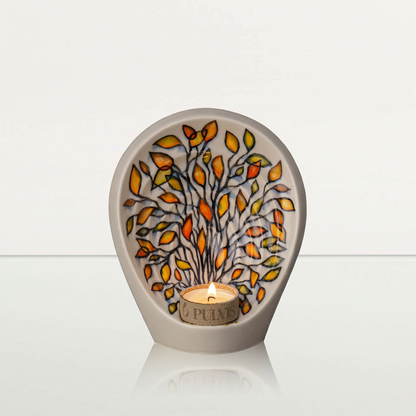 Pulvis Art Urns Exclusive Urn Hand Decorated Keepsake "Guardian - Autumn" - Ceramic Keepsake Urn