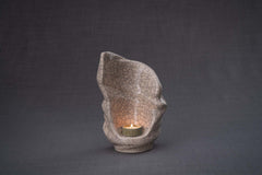 Handmade Cremation Keepsake Urn "Light" - Small | Craquelure | Ceramic