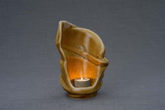 Handmade Cremation Keepsake Urn "Light" - Small | Dark Sand | Ceramic