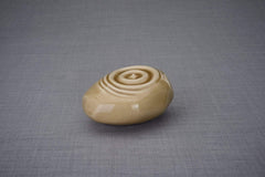 Handmade Cremation Keepsake Urn "Resonance" - Small | Beige | Ceramic