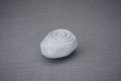 Handmade Cremation Keepsake Urn "Resonance" - Small | Grey Melange | Ceramic