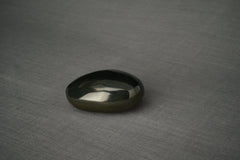 Handmade Cremation Keepsake Urn "Stone" - Small | Black Gloss | Ceramic