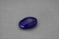 Urne funéraire artisanale « Pierre » - Petite | Métallique cobalt | Céramique