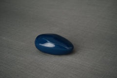 Handmade Cremation Keepsake Urn "Stone" - Small | Light Cobalt | Ceramic