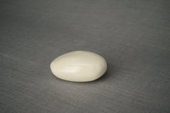 Handmade Cremation Keepsake Urn "Stone" - Small | Off-white | Ceramic Urn