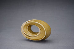 Urne funéraire artisanale « Le Passage » - Petite | Sable foncé | Céramique