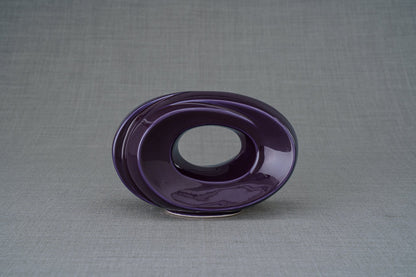 Pulvis Art Urns Keepsake Urn Handmade Cremation Keepsake Urn "The Passage" - Small | Violet | Ceramic