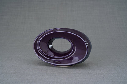 Pulvis Art Urns Keepsake Urn Handmade Cremation Keepsake Urn "The Passage" - Small | Violet | Ceramic
