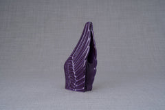 Handmade Cremation Keepsake Urn "Wings" - Small | Violet | Ceramic
