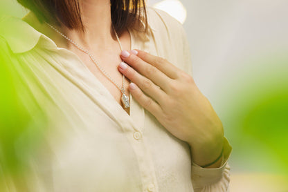 Pulvis Art Urns Memorial Cremation Necklace – Wings | Silver | Handmade Cremation Jewelry