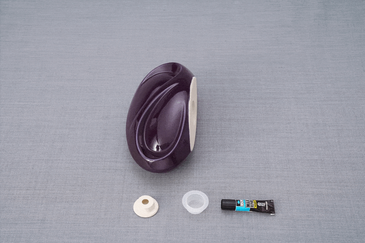 Pulvis Art Urns Mini Pet Urn for Ashes Neko - Violet | Ceramic | Handmade