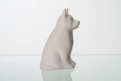 Pulvis Art Urns Pet Urn "Barkley" Pet Urn for Dog - White Matte | Ceramic | Handmade