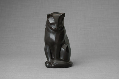 Pulvis Art Urns Pet Urn Cast Bronze Cat Urn "Neko" | Dark Matte Patina |Cast Bronze