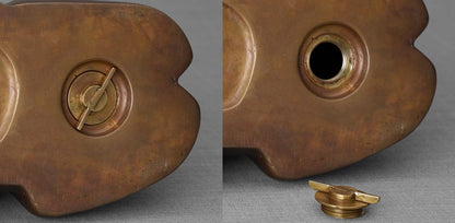 Pulvis Art Urns Pet Urn Cast Bronze Cat Urn "Neko" | Dark Matte Patina |Cast Bronze
