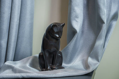 Pulvis Art Urns Pet Urn Cast Bronze Cat Urn "Neko" | Dark Matte Patina |Cast Bronze