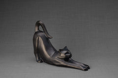 Cat Cremation Urn For Ashes "Grace" - Dark Matte | Ceramic