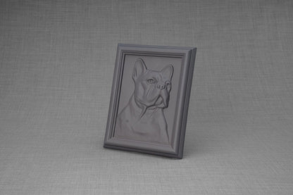 Pulvis Art Urns Pet Urn French Bulldog Pet Urn  - Grey Matte | Ceramic | Handmade