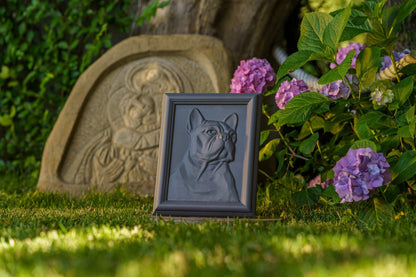 Pulvis Art Urns Pet Urn French Bulldog Pet Urn  - Grey Matte | Ceramic | Handmade