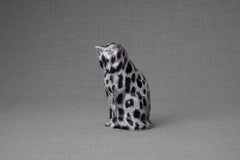 HydroGraphics Mini Pet Urn "Neko" | Spotted White | Ceramic