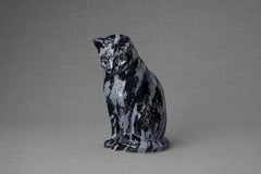 HydroGraphics Pet Urn "Neko" | Mixed Blue | Ceramic