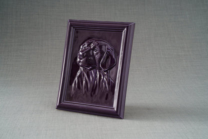 Pulvis Art Urns Pet Urn Labrador Pet Urn for Ashes - Violet | Ceramic | Handmade