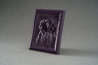Pulvis Art Urns Pet Urn Labrador Pet Urn for Ashes - Violet | Ceramic | Handmade