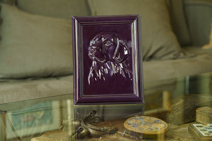 Pulvis Art Urns Pet Urn Labrador Pet Urn for Ashes - Violet | Ceramic | Handmade