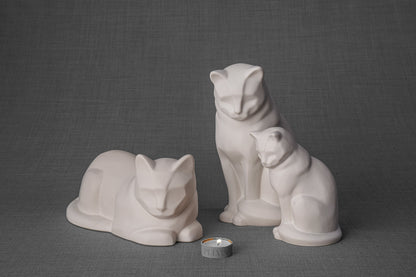 Pulvis Art Urns Pet Urn Mini Pet Urn for Ashes Neko - Amber Yellow | Ceramic | Handmade