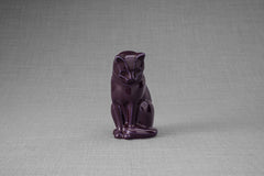 Mini urne funéraire pour animaux Neko - Violet | Céramique | Fait main