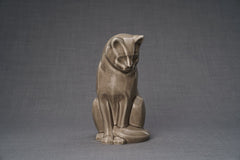 Neko Pet Urn for Ashes - Beige Grey | Ceramic | Handmade