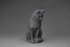 Urne funéraire Neko pour animaux de compagnie - Gris mat | Céramique | Fait main