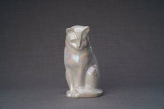 Neko Pet Urn for Ashes - Pearl White | Ceramic | Handmade